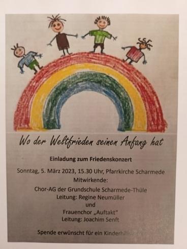 Singen für den Weltfrieden - unsere Chor -AG ist dabei! 