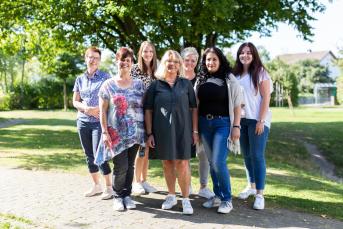 Annette Liekmeier, Andrea Klocke, Gabi Kallemeier, Dagmar Reller, Mechthild Eikel und Birgit Morley