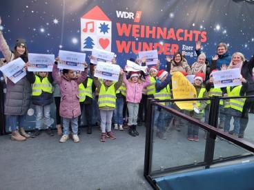Klasse 2b beim Weihnachtswunder